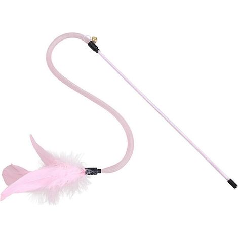 Chat Wet Jouet - Plume et Clochette Elastic Mesh - pour Intérieur Chatons Chasse (1/5)
