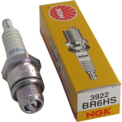 Bougie d'allumage NGK BR6HS – Équivalents Champion RL86C, CHRL86C, Nippondenso W14FRU – Adaptable pour moteurs variés (1/2)