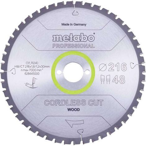 Metabo Lama Professionale Nera 216 mm 48 Denti WZ