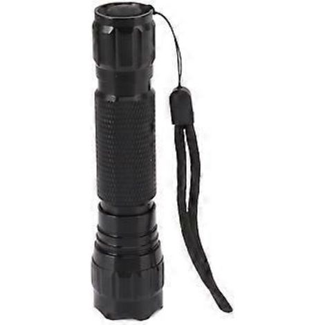 Lampe torche LED à lumière verte, éclairage robuste, embout en alliage d'aluminium, commande par bouton pour une utilisation en extérieur (1/5)