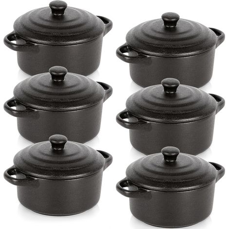 Ciotole da forno in porcellana con coperchio, 450 ml, 6 pezzi. (1/5)