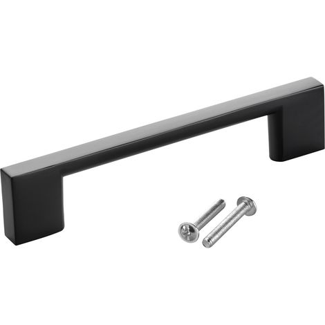 SOTECH Möbelgriff Bügelgriff Blackline XII schwarz matt Schubladengriff Schrankgriff inkl. Schrauben - Bohrlochabstand (BA) 96 mm, 1 Stück