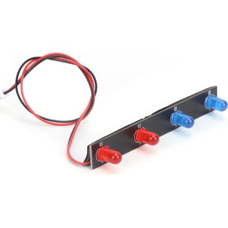 RC-Car-Dachscheinwerfer mit rot-blauen LEDs für WLtoys 12428 1/12 RC-Car-Teile (1/5)
