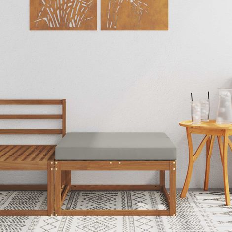 Outdoor-Fußhocker Massivholz Akazie Natur