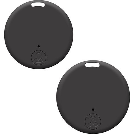 GPS-Tracker für Katzen (2er-Pack) – Intelligenter Anti-Verlust-Tracker für Hunde, Katzen und andere Haustiere, Schwarz
