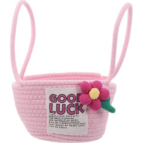 Panier de Rangement pour Garçon et Filles avec Poignées, Corde Coton, 18 Cm (1/5)