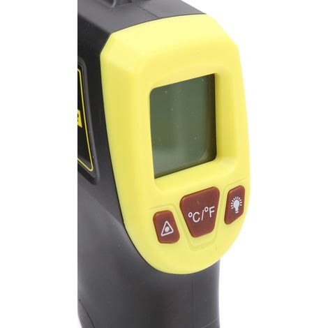 GM320S Infrarot-Thermometer mit LCD-Bildschirm, industrielle Hochtemperatur-Heißluftpistole (gelb) (1/5)