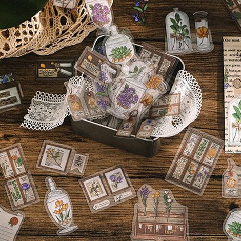 Le pack d'autocollants PET Infeel.Me, une série de matériel de journaling DIY frais et élégant inspiré d'INS, comprenant des autocollants décoratifs et des taies d'oreiller. (1/5)