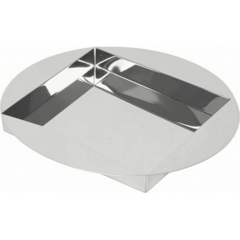 Multi-purpose stainless steel serving tray, silver stainless steel tray for entryway (1/5)