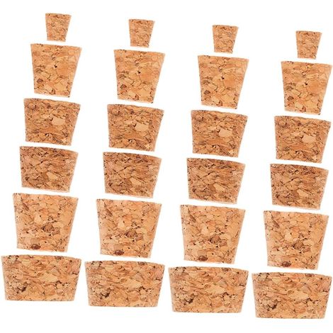 Lot de 60 bouchons liège, coniques, pour bouteille et carafe (1/5)