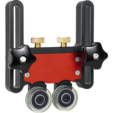 Roulements à rouleaux pour planches plume, en alliage d'aluminium à double roulement polyvalent pour table de sciage en bois, guide d'alimentation et de presse (1/5)