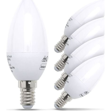 5x Ampoule LED E14 ampoule d'économie d'énergie 5W forme bougie (1/5)