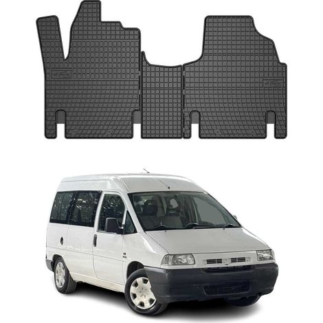 OMAC Tapis de Sol Compatible avec Fiat Scudo 1996-2006 Caoutchouc Noir