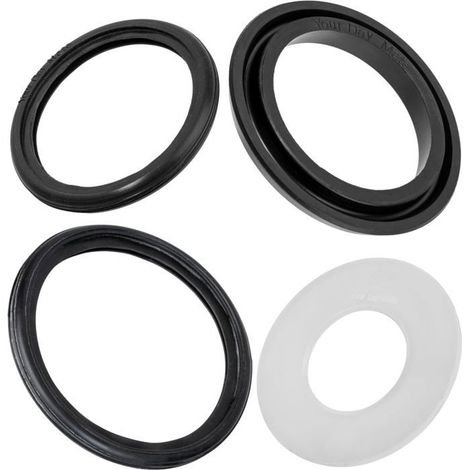 Lot de 4 joints d'étanchéité pour cloche, bassin, tuyau de chasse et de vidange - Compatible avec Geberit 816.418.00.1 240.282.00. (1/5)