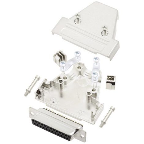 TRU COMPONENTS TCTRIM25DBSK 7709900 Kit embase SUB-D femelle 180 ° Nombre de pôles: 25 fût à souder (1/2)