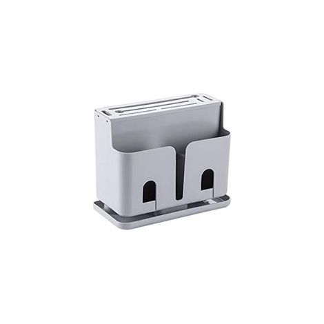 Porte-couteau en plastique multifonction avec égouttoir d'évier, organiseur pour couteaux, fourchettes, baguettes, cuillères – Bloc couteaux (Modèle A)– (1/5)
