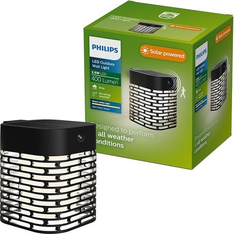 Applique solaire LED Hara Noir 3,8 W (1/2)