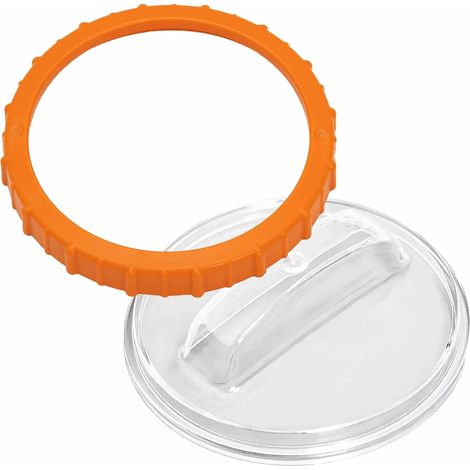 Écrou de Filtre de Piscine avec écrou Orange P07018 + Couvercle Transparent P07019 Couvercle de pré-Filtre Accessoires de Pompe à Filtre pour Pompes 58486 58497 58499 à partir de 2023 (1/5)