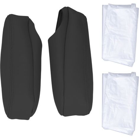 Armlehnenkastenbezug, Komfortabler Vordersitz-Armlehnenbezug 2-teilig/Set als Ersatz für PKW Escalade 2002-2006 (Schwarz).