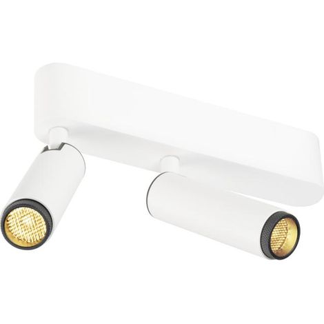 Plafonnier GRIP S double intérieur PHASE 3000 K 21 W PHASE blanc / noir - SLV - 1009045 (1/3)
