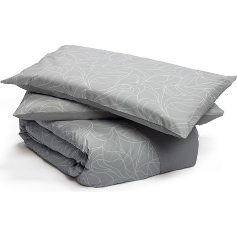 Housse de Couette pour lit Double avec 2 taies d'oreiller - 100% Coton - Fabriquée en Italie (1/4)