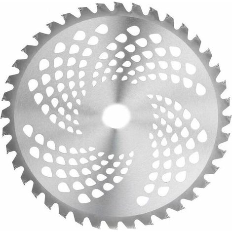 Lame de Débroussailleuse Lames de Scie à Bois de 40 dents 1'' Diamètre de l'alésage 10'' Lames à Pointe en Carbure  1,5x255x25,4mm (1/2)
