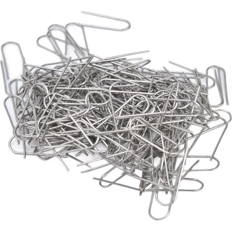 200 Stück Draht-Binderinge aus Nickel-Chrom-Legierung, U-förmiger Ringhaken für Anhänger, Keramikschmuck, Glasschmelzen (1/5)