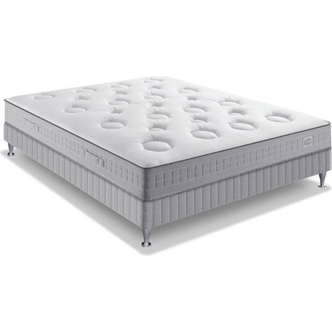 Ens FLEXION 140x190 matelas H26 ressort ensachés, mi-ferme, sommier (1/5)