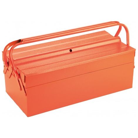 Caja metálica de herramientas de 3 bandejas 420x200x125 mm ALYCO ORANGE (1/2)