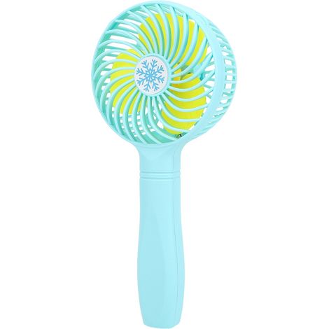 Ventilateur portatif rechargeable par USB, mini ventilateur électrique portable pour dortoirs, bureaux, ordinateurs de bureau et étudiants, bleu silencieux. (1/5)
