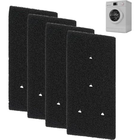 4 filtres pour 481010716911, filtre en mousse pour sèche-linge à pompe à chaleur et sèche-linge à condensation-AquaForge (1/5)