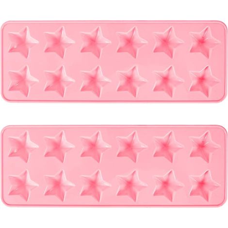 Lot de 2 moules à bonbons Magic Stars à 12 cellules (rose)-Fei Yu (1/2)