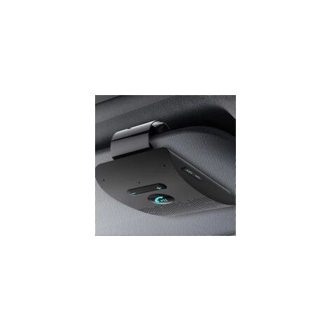 Questo kit vivavoce Bluetooth 5.0 per auto è dotato di un ricevitore audio wireless che si aggancia all'aletta parasole e include un altoparlante integrato, un lettore musicale e due microfoni.