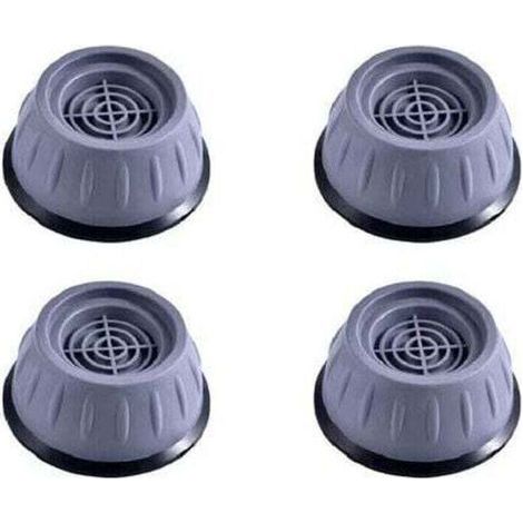 Jeu de 4 Pieds Anti-Vibration Universels pour Machine à Laver et Sèche-Linge - Supports Antidérapants en Caoutchouc Réducteur de Bruit - Compatible Meubles et Électroménagers (1/4)