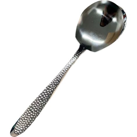 grande cuillère en acier inoxydable, cuillère carrée ménagère, cuillère mâle, cuillère haut de gamme à long manche, grande cuillère à légumes, cuillère épaisse (1/5)