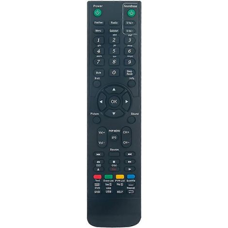 Télécommande de remplacement RCC004 pour téléviseur DVD CELLO C37115F, C32100F, C2420S, ZS0242, C32100F et C32100DVB (1/4)