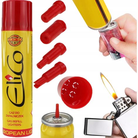 Gas per ricaricare accendini e bruciatori, universale, 90 ml