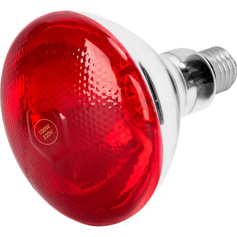 Bombilla de calor infrarroja de 100 W, lámpara de calor infrarroja para el hogar.