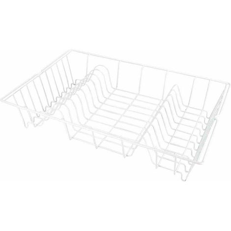 Escurridor metaltex Elegante blanco 48 x 30 cm metal