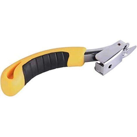Extracteur d'agrafes, Extracteur rapide pour retirer les agrafes, Construction en acier, Releveur de rembourrage/Extracteur professionnel en métal Outil de retrait d'agrafes caoutchoutées (1/5)