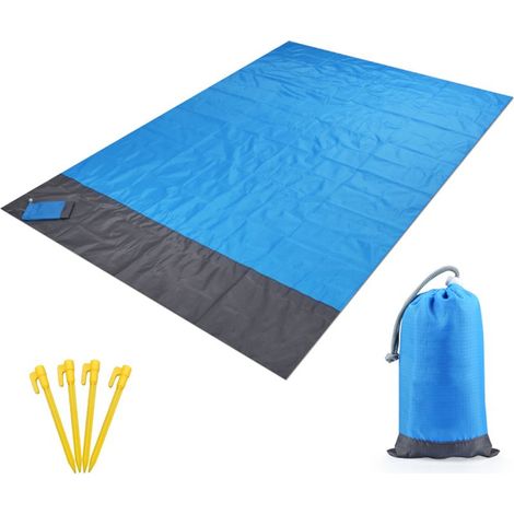 Couverture de plage imperméable, tapis de pique-nique Portable d'extérieur, matelas de sol de Camping (1/5)