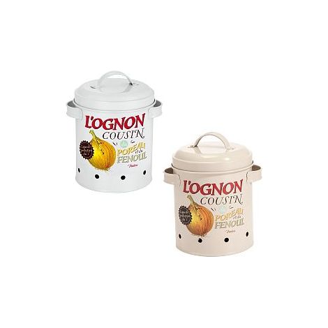 MAURY'S CONTENITORE IN LATTA PER LA CIPOLLA 14XH20 CM ASSORTITO