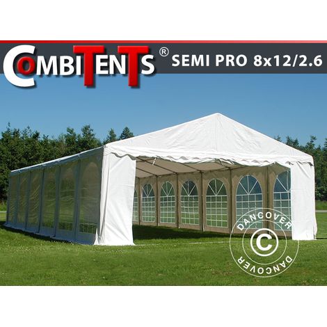 Marquee, SEMI PRO Plus CombiTents® 900 8x12 (2.6) m, 4-in-1, White - Dancover