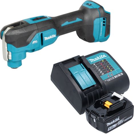 Herramienta multifunción a batería Makita DTM 53 ST1 de 18 V OIS / Starlock sin escobillas + 1 batería de 5,0 Ah + cargador (1/5)