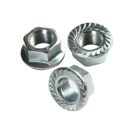 M10 - A4 (T316) Stainless Steel Serrated Flange Nut - DIN 6923
