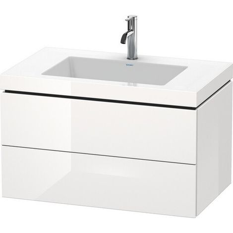 Mobile lavabo L-CUBE WT Vero Air 500x800x480mm 1 foro rubinetto in cemento