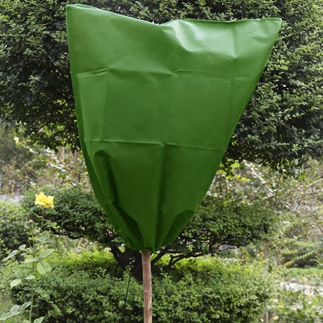 Housse de protection en tissu non tissé avec cordon de serrage pour isolation thermique (1/4)
