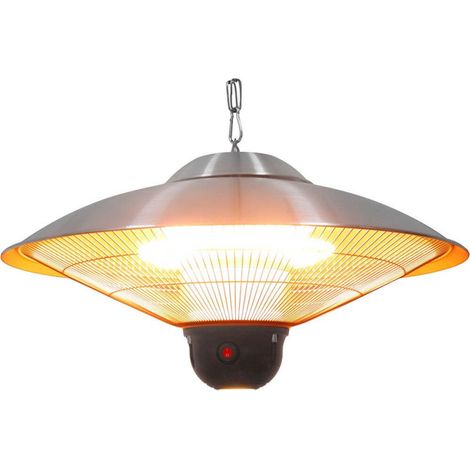Lampe chauffante suspendue avec télécommande et éclairage LED, P 2.1 kW - Stalgast