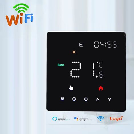Eosnow Contrôleur de température, réglage hebdomadaire de la synchronisation, luminosité réglable, Thermostat (1/5)