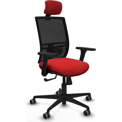 Fauteuil ergonomique piqueras y crespo noir mousse 50 mm (1/2)